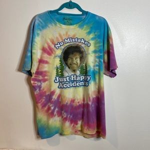 Bob Ross tie dye pattern T-Shirt